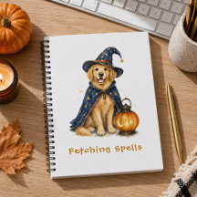 Halloween Lieve Tovenaar Golden Retriever