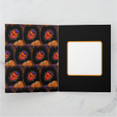 Halloween lieveheersbeestje kaart (Binnen)