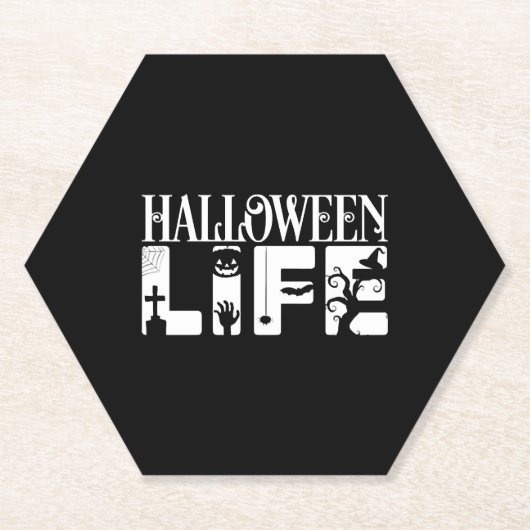 Halloween Life Kartonnen Onderzetters (Voorkant)