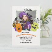Halloween Lijst Uitnodiging (Staand voorkant)
