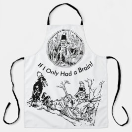 Halloween Line Art Scarecrow No Brain Full Print Schort