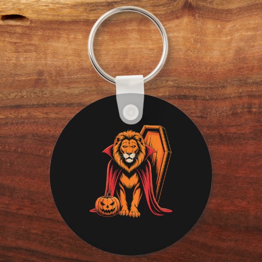 Halloween Lion Coffin Lions  Sleutelhanger (Voorkant)