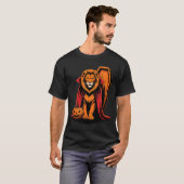 Halloween Lion Coffin Lions T-shirt (Voorkant volledig)