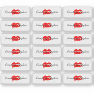 Halloween Lip Gloss Packaging Logo branding Sticker