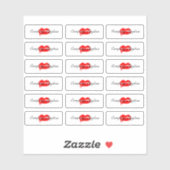 Halloween Lip Gloss Packaging Logo branding Sticker (Vel)