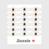 Halloween Lip Gloss Packaging Logo Lip Branding Sticker (Vel)