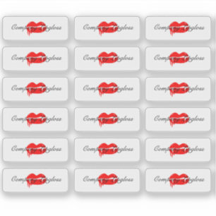 Halloween Lipgloss Verpakkingslogo Branding Sticker