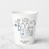 Halloween Little Boo 2e Verjaardagsfeestje Papier  Papieren Bekers (Achterkant)