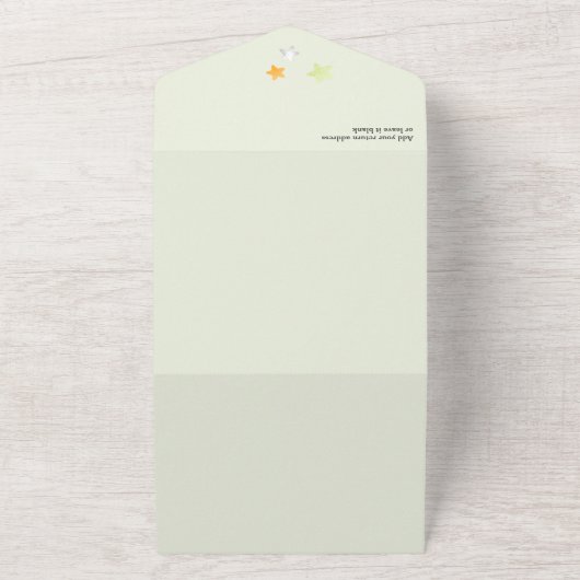 Halloween Little Boo Baby shower All In One Uitnodiging (Buitenkant)