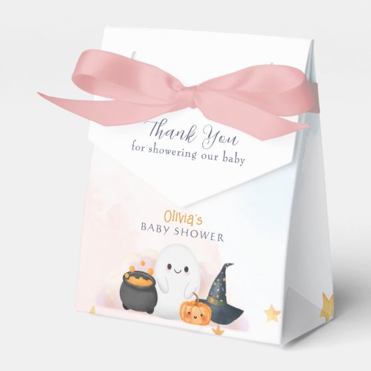 Halloween Little Boo Baby shower Bedankdoosjes (Voorkant Zijde)
