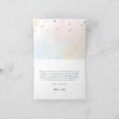 Halloween Little Boo Baby shower Bedankkaart (Binnen)