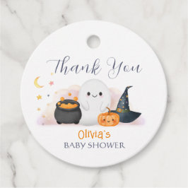Halloween Little Boo Baby shower Bedankt Bedankjes Labels