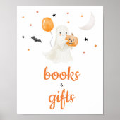 Halloween Little Boo Baby shower Boeken en geschen Poster (Voorkant)