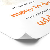 Halloween Little Boo Baby shower Envelope Station Poster (Hoek)