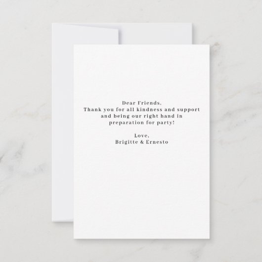 Halloween Little Boo Baby shower Flat Bedankkaart (Achterkant)