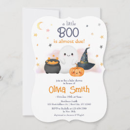 Halloween Little Boo Baby shower Invitation Kaart
