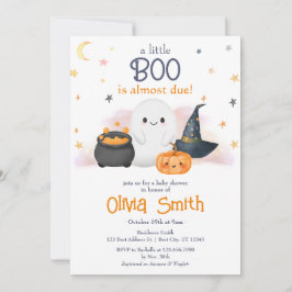 Halloween Little Boo Baby shower Invitation Kaart