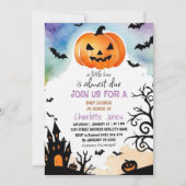 Halloween Little Boo Baby shower Invitation Kaart (Voorkant)