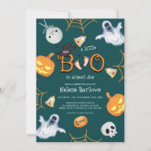 Halloween Little Boo Baby shower Kaart (Voorkant)