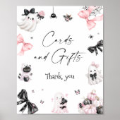 Halloween Little Boo Baby shower Kaarten en gesche Poster (Voorkant)