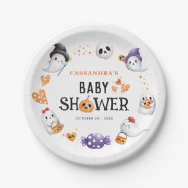 Halloween Little Boo Baby shower Leuke Geesten Papieren Bordje