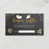 Halloween Little Boo Baby shower Luier Raffle Informatiekaartje (Voorkant)