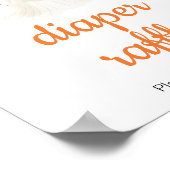 Halloween Little Boo Baby shower Luier Raffle Poster (Hoek)