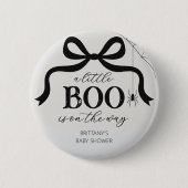 Halloween Little Boo Baby Shower Ronde Button 5,7 Cm (Voorkant)