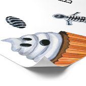 Halloween Little Boo Baby shower Welkom Poster (Hoek)