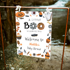 Halloween Little Boo Baby shower Welkom Poster