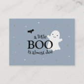 Halloween Little Boo Blue boeken voor Baby Informatiekaartje (Achterkant)