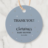 Halloween Little Boo Boy Baby shower Dank u Bedankjes Labels (Voorkant)