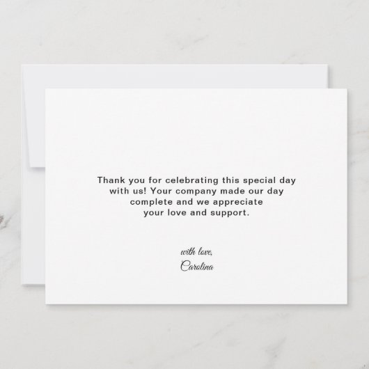 Halloween Little Boo Dank je kaart (Achterkant)