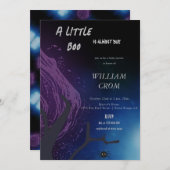 Halloween Little Boo Deep Dark Night Baby shower Kaart (Voorkant / Achterkant)