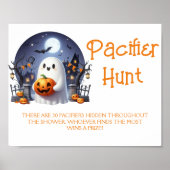 Halloween Little Boo Fopspeen Hunt Douche Spel Poster (Voorkant)
