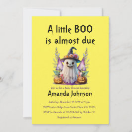 Halloween Little Boo Genderneutraal Baby shower Kaart