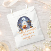 Halloween Little Boo Ghost Baby shower Bedankzakje (Geknipt)