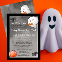 Halloween Little Boo Ghost Boy Baby shower per Mai