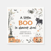 Halloween Little Boo Ghost Pumpkin Baby shower Servet (Voorkant)