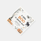 Halloween Little Boo Ghost Pumpkin Baby shower Servet (Hoek)