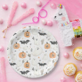 Halloween Little Boo Ghost Schattige Baby shower Papieren Bordje (Feest)