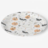 Halloween Little Boo Ghost Schattige Baby shower Papieren Bordje (Gekanteld)