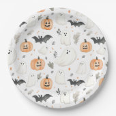 Halloween Little Boo Ghost Schattige Baby shower Papieren Bordje (Voorkant)