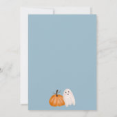 Halloween Little Boo Ghosts Boy kinder 1e verjaard Kaart (Achterkant)