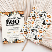 Halloween Little Boo Herfst pompoen Baby shower Kaart
