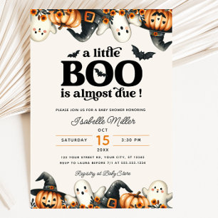 Halloween Little Boo Herfst pompoen Baby shower Kaart
