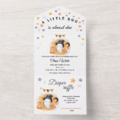 Halloween Little Boo is bijna te wijten aan Baby s All In One Uitnodiging (Binnen)