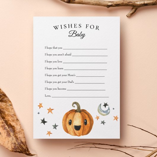 Halloween Little Boo is Wwish for Baby Kaart