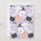 Halloween Little Boo Pink Ghost 2e verjaardagsfees Kaart (Achterkant)