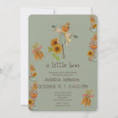 Halloween Little Boo Scarecrow Cute Baby shower Kaart (Voorkant)